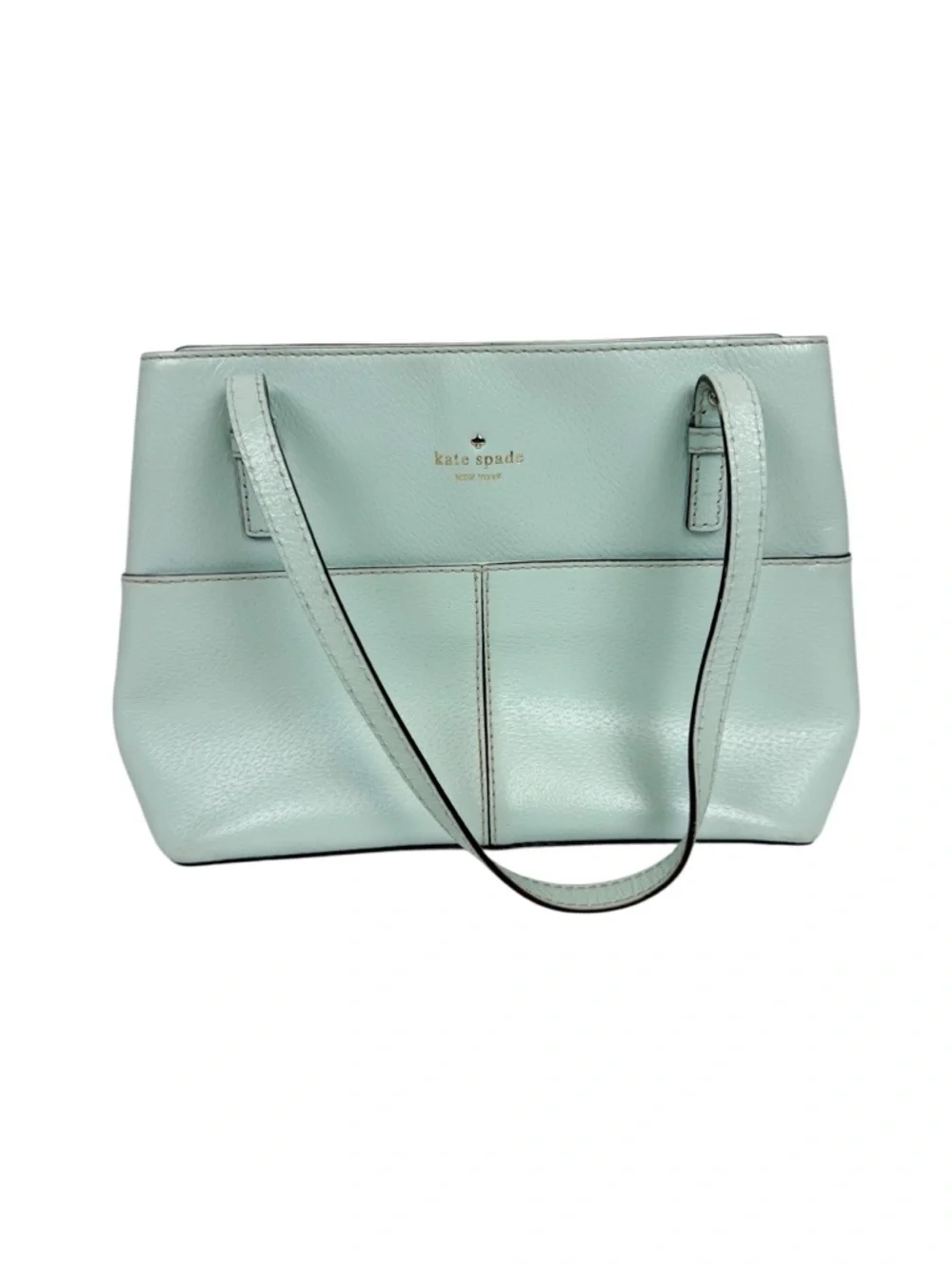 Kate Spade New York Gabriel Grand Street Bag‎ Blue Green Leather Shoulder Purse